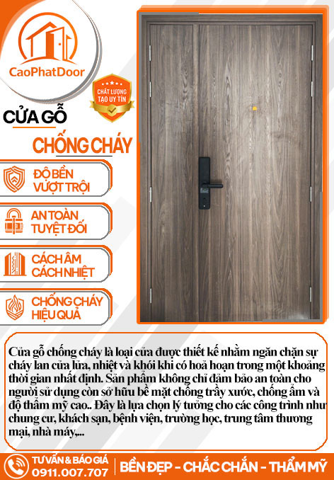 Cửa Gỗ Chống Cháy