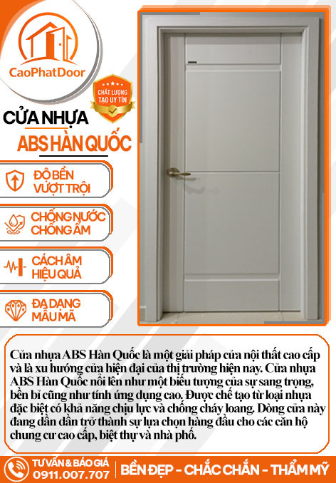 Cửa Nhựa ABS Hàn Quốc